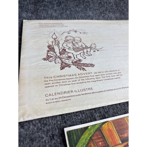 Vintage West Germany Illustrated Advent Calendar - Picture 3 of 8